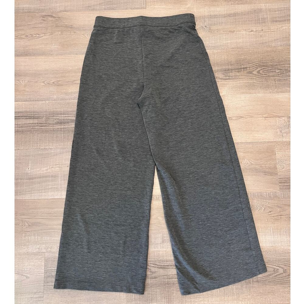 White House Black Market Wide Leg Pull-on Soft Gray Pants - Picture 3 of 4